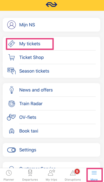 オランダ鉄道NS公式アプリから路線・出発時刻・所要時間・運賃を検索する方法