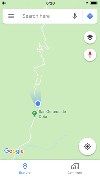 サン・ヘラルド・デ・ドタでケツァールに会える場所の地図