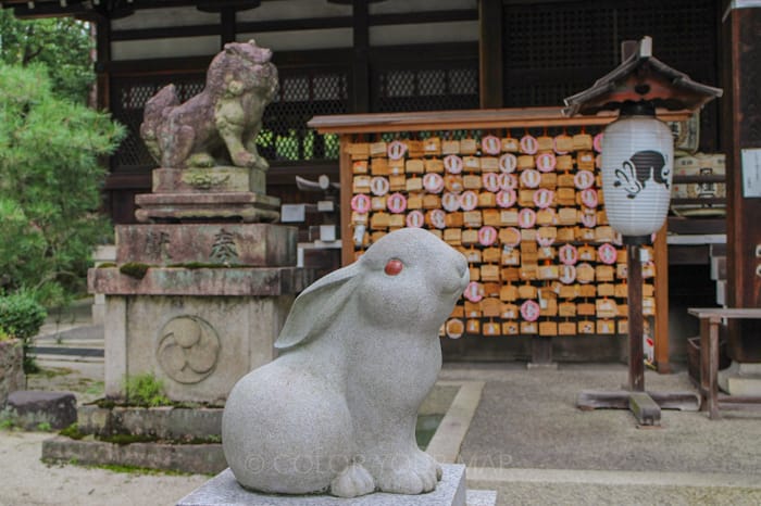 京都にある東天王岡崎神社にはうさぎモチーフがいっぱい