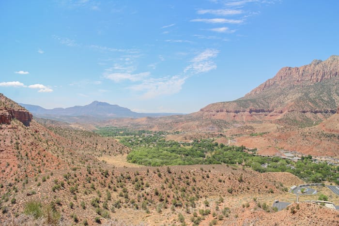 Watchman Trailウォッチマントレイルのゴール地点からの眺望