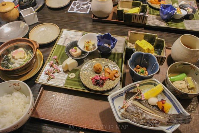 きたの風茶寮の朝食